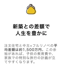 「中古×フルリノベ」のメリット２